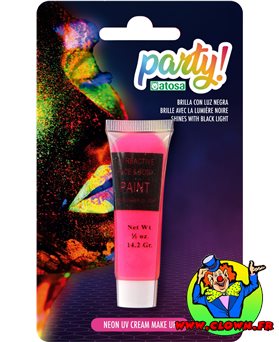 Tube de maquillage néon rose UV
