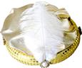 Turban de mahraja avec plume or autre image 1