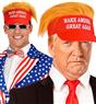 Visiere avec cheveux peluche make america great again Donald Trump autre image 2
