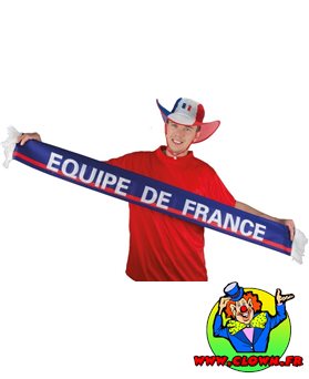 Écharpe supporters - France - bleu, blanc, rouge